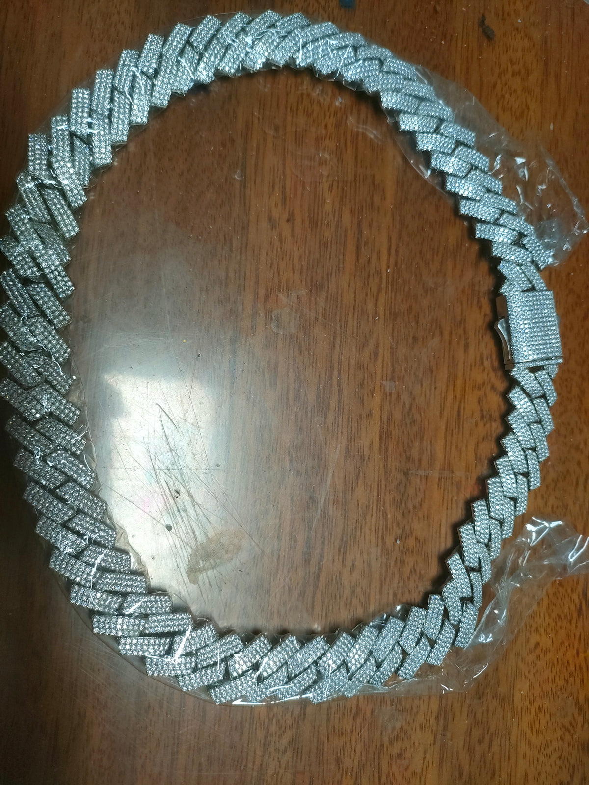 20mm Iced Out Cuban Link Chain – 925 Sterling Silver Moissanite Hip Hop Chain (22 Inch)